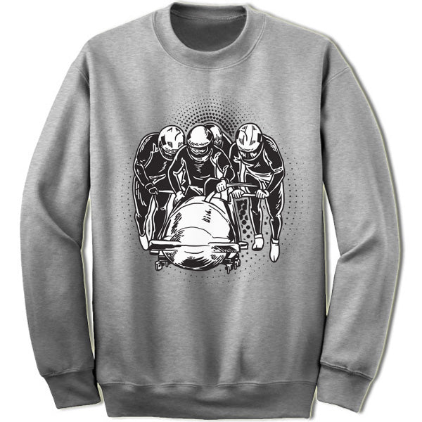 Bobsleigh Winter Olympics Sweatshirt. Merry Christmas Sweaters