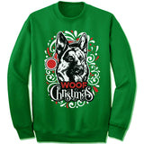 German Shepherd Ugly Christmas Sweater.